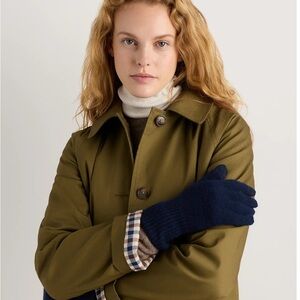 Quince Navy 100% Cashmere Gloves